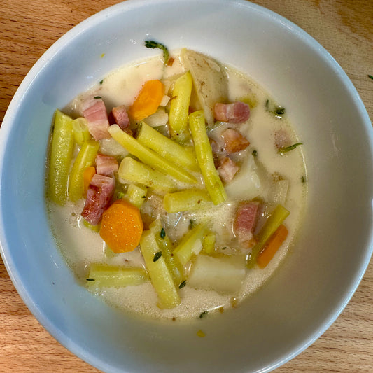 Potato, Ham & Yellow Bean Soup