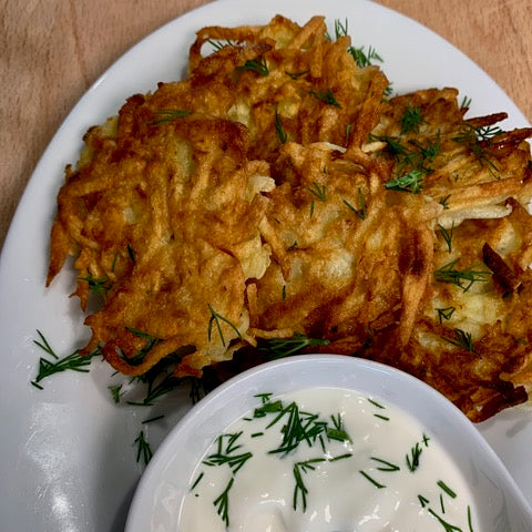 Crispy Potato Pancakes (Latkes) Recipe