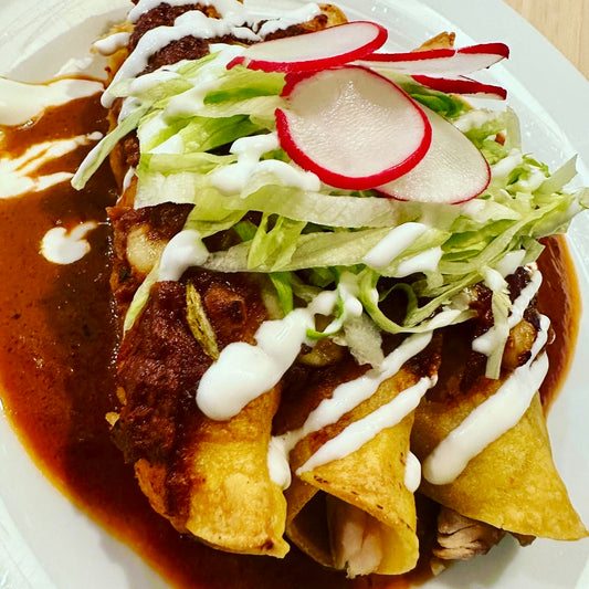 Authentic Red Enchiladas with Homemade Ancho Rojo Sauce