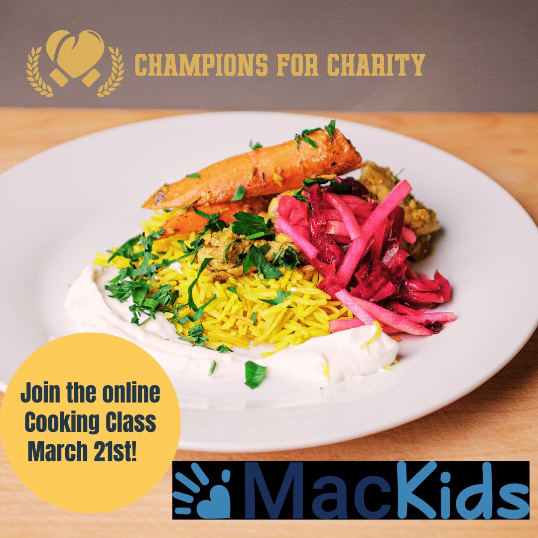 Champions for Charity Online Cooking Class!