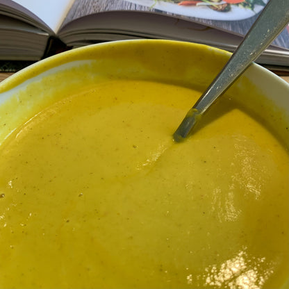 Soup Stock Up: Sunshine Soup & Maple Butter Biscuits
