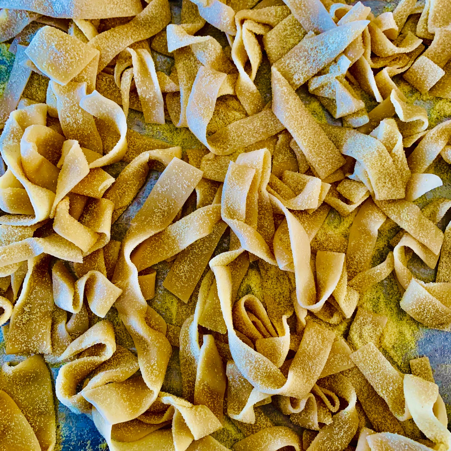 Handmade Pappardelle with Sauce Vierge and Fior di Latte