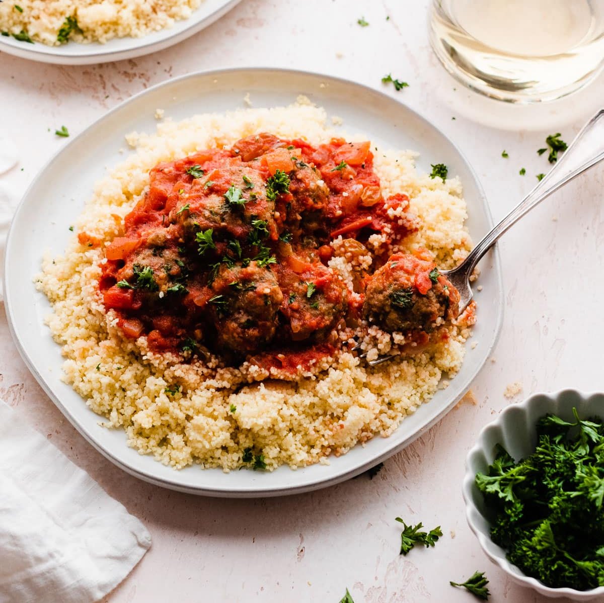 A plate of delicious cooked food - meatballs