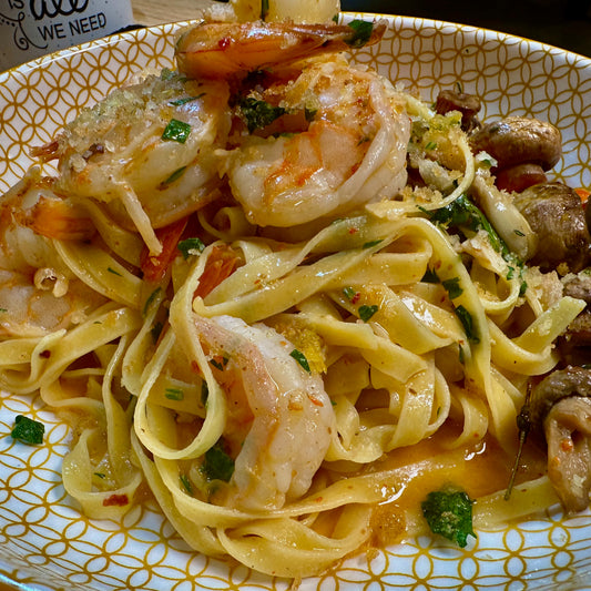 Shrimp Scampi Pasta Dinner!