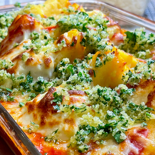 Triple Cheese Baked Polenta