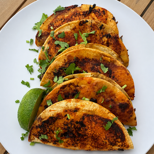 Crispy Tacos Dorados + Onion Salsa + Spiced Rice